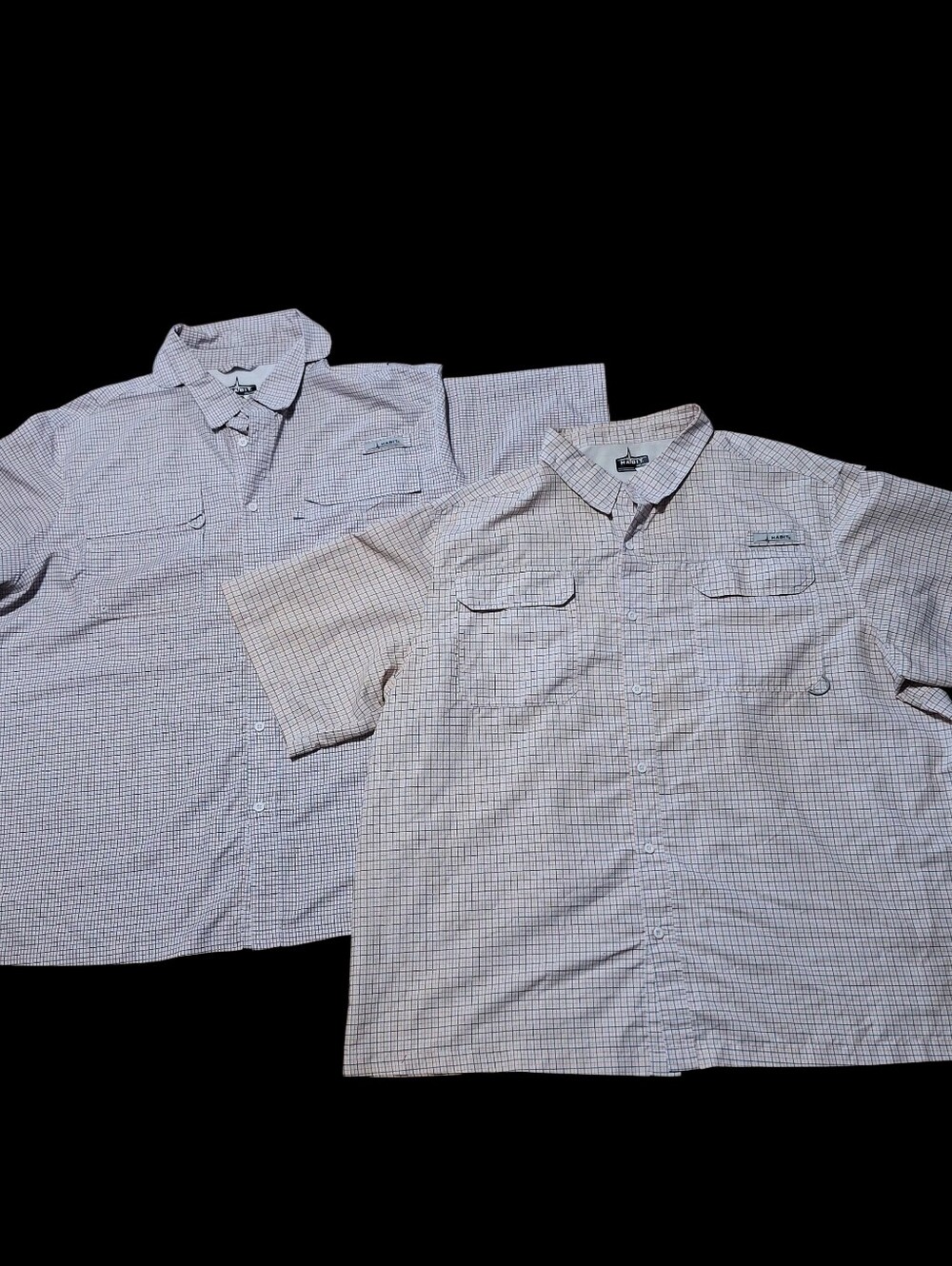 Habit Men's 3XL Short Sleeve Button Up Shirts X2 Hiking Fishing Outdoor Beach